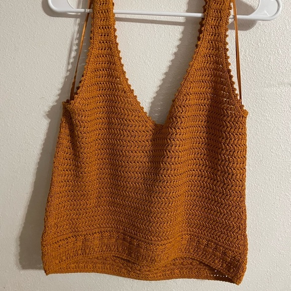 NWT Vince Women's Crochet Square Nk Tank - Picture 6 of 6